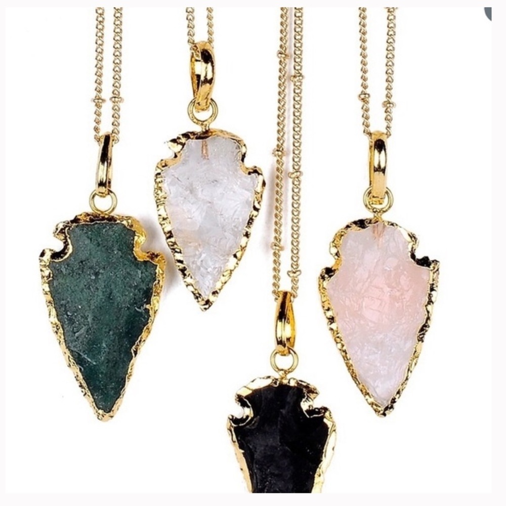 18K Plated Quartz Necklace